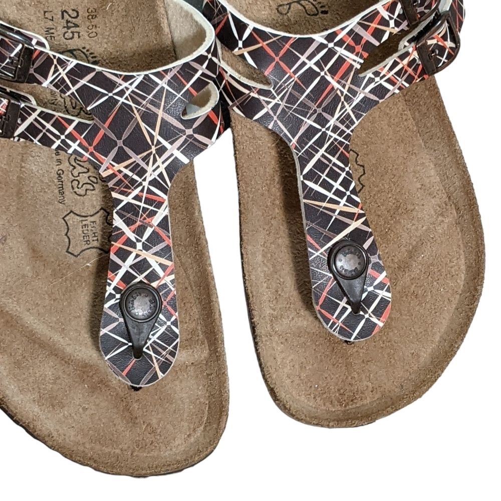 Birki's Birkenstock between toe thonged splatter print sandal slip on op… - Picture 4 of 12